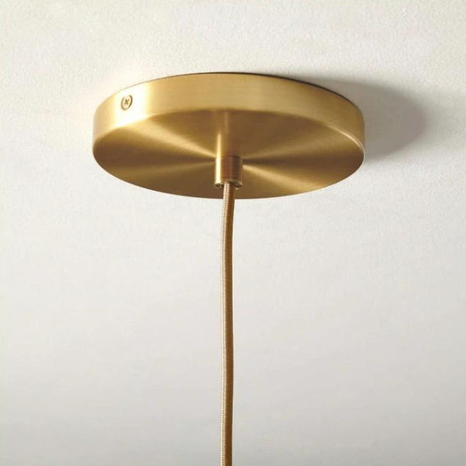 Olvoria | Glass Ball Pendant Light | Modern Brass Design