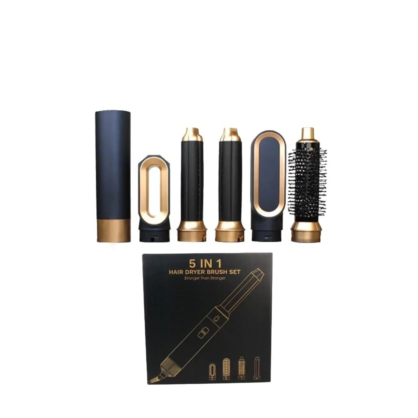 Olvoria | Glossify 5-in-1 Hair Styler | 1000W Hot Air Brush with Ionic Technology