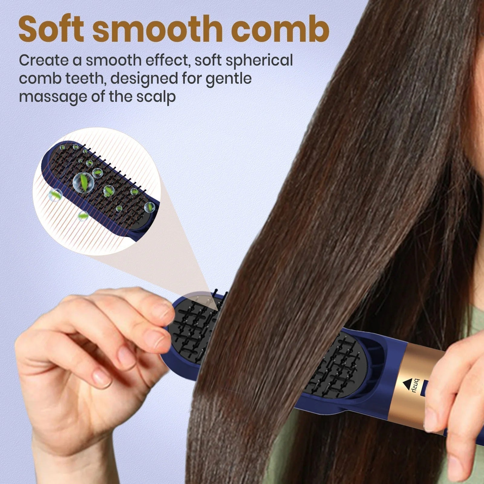 Olvoria | Glossify 5-in-1 Hair Styler | 1000W Hot Air Brush with Ionic Technology