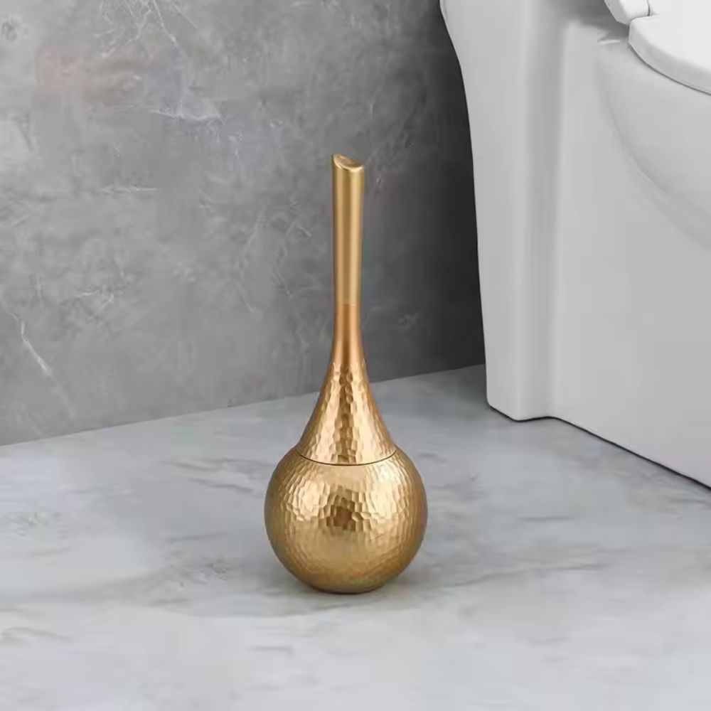Olvoria | Hammered Toilet Brush Set