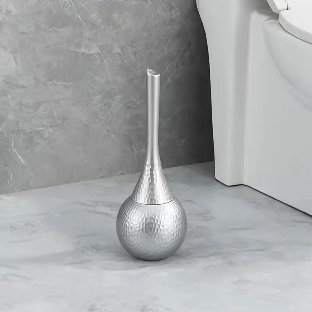 Olvoria | Hammered Toilet Brush Set
