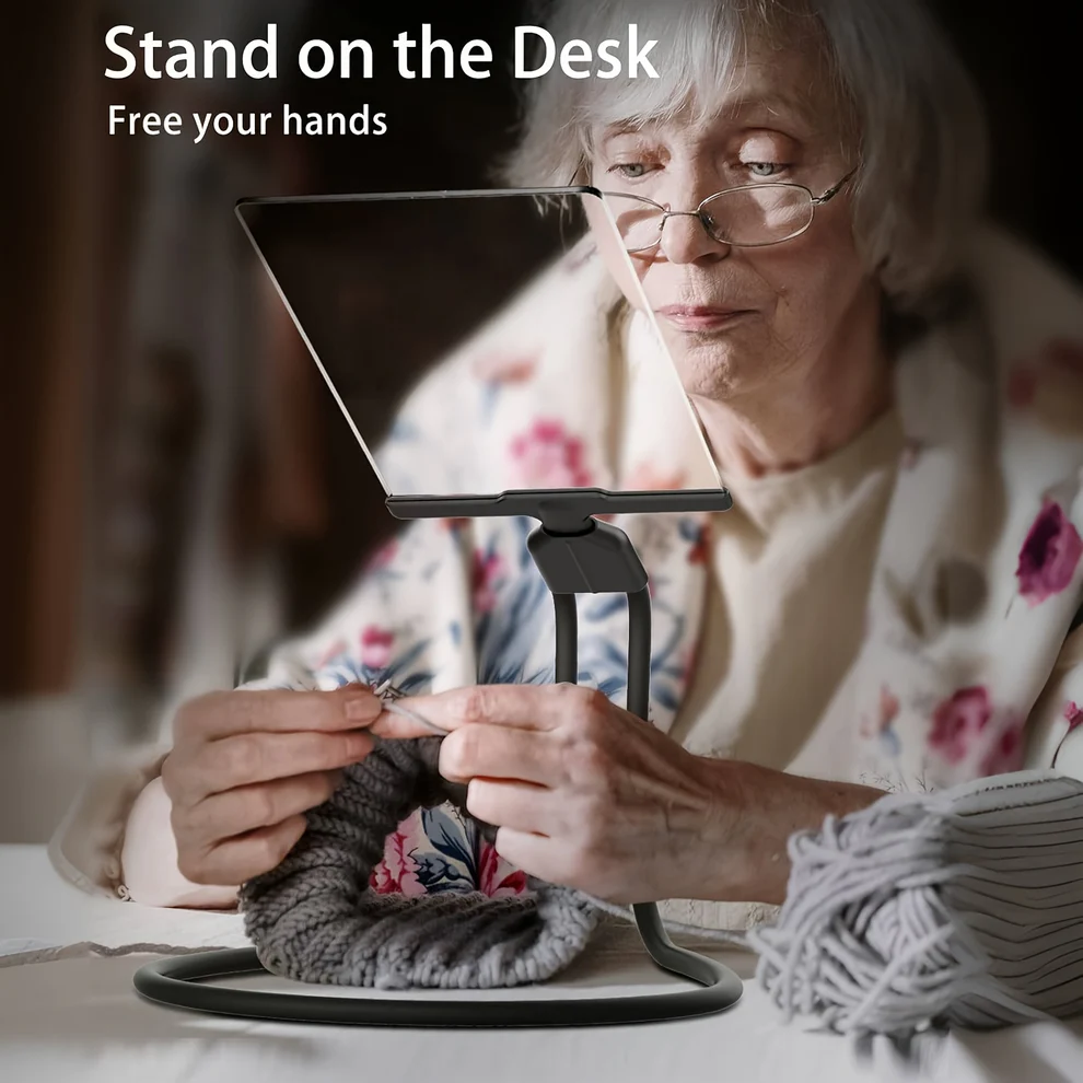 Olvoria | Hands-Free Magnifying Glass with Flexible Neck for Easy Reading