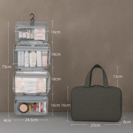 Olvoria | Hanging Toiletry Bag with Multiple Compartments