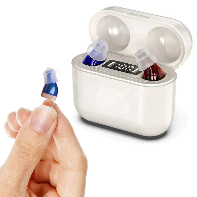 Olvoria | HearPro | Rechargeable Hearing Aid | Invisible and Comfortable | Simple Solution for Hearing Loss