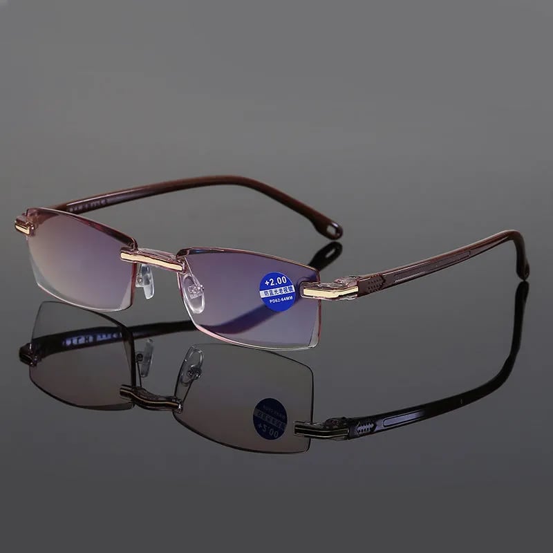 Olvoria | High Hardness Anti-Blue Progressive Distance and Near Range Dual-Use Reading Glasses