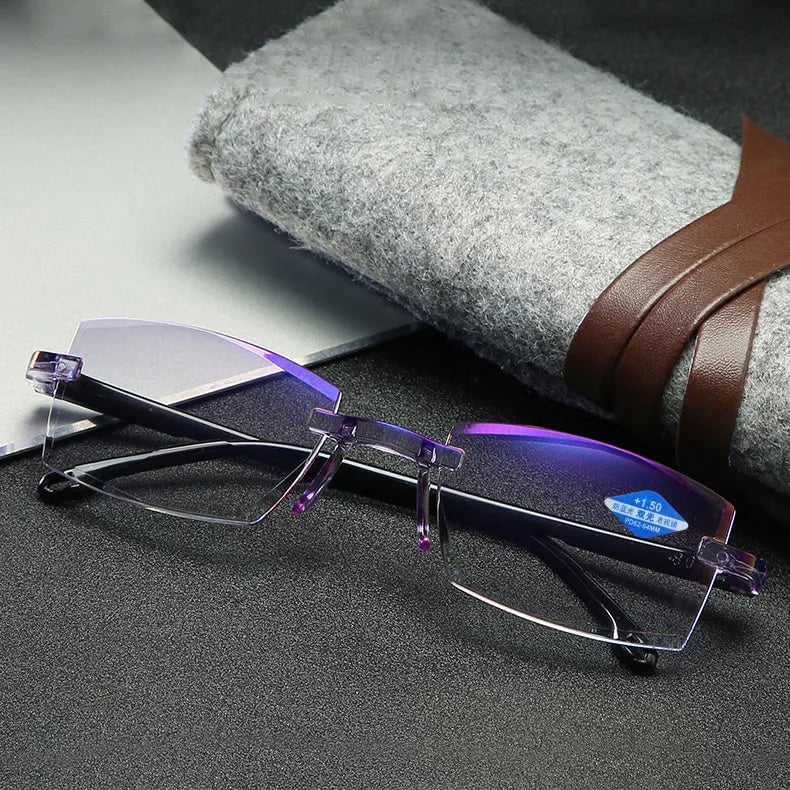 Olvoria | High Hardness Anti-Blue Progressive Distance and Near Range Dual-Use Reading Glasses