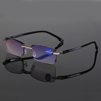 Olvoria | Lunettes de lecture progressives anti-lumière bleue haute dureté pour distance et proximité à double usage