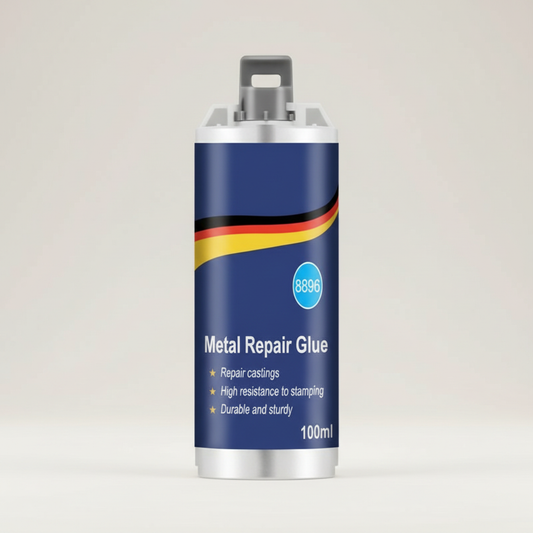 Olvoria | High-Performance Metal Repair Adhesive | Industrial Adhesive for Cast Iron, Steel & Aluminum | Heat Resistant & Waterproof | 100ml Liquid Metal Repair Kit | Silver