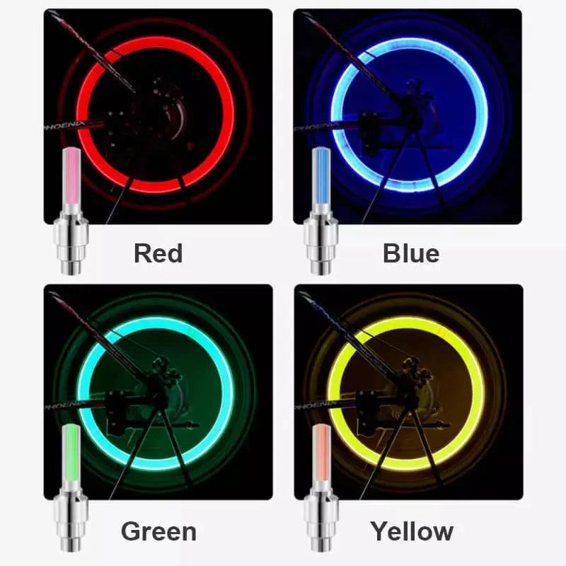 Olvoria | High-quality bicycle valve lighting with LED – Perfect for night rides