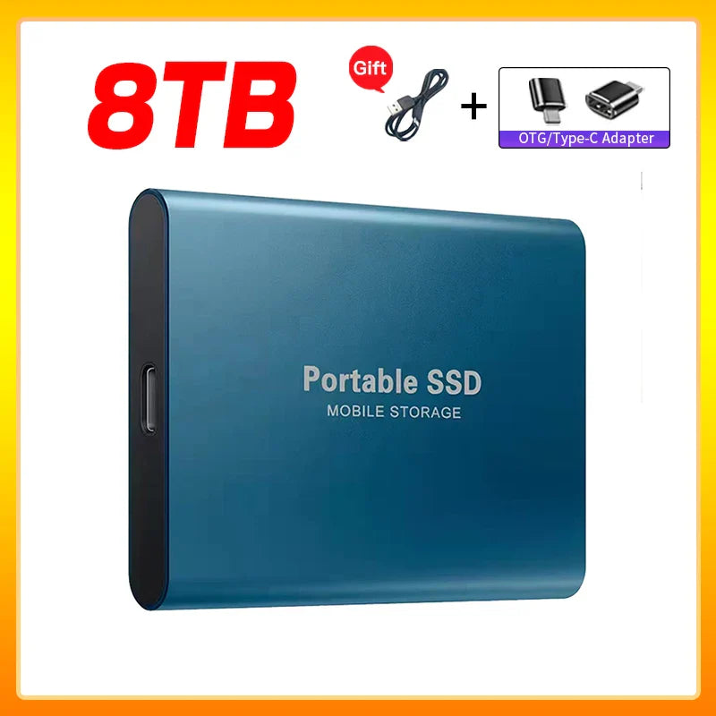 Olvoria | High-Speed External Solid State Drive 1TB Portable External Hard Drive SSD 2TB External Hard Drive SSD Hard Drive For Laptop Mac