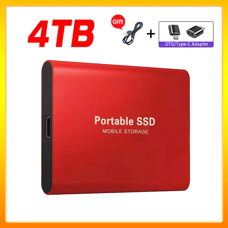 Olvoria | High-Speed External Solid State Drive 1TB Portable External Hard Drive SSD 2TB External Hard Drive SSD Hard Drive For Laptop Mac