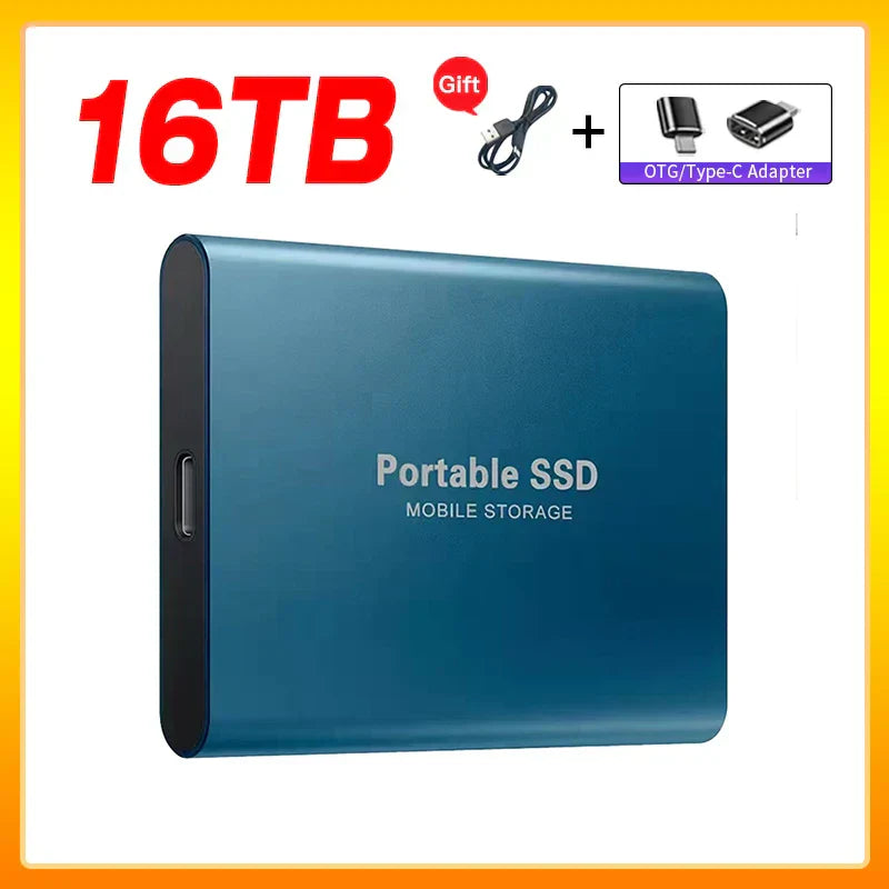 Olvoria | High-Speed External Solid State Drive 1TB Portable External Hard Drive SSD 2TB External Hard Drive SSD Hard Drive For Laptop Mac
