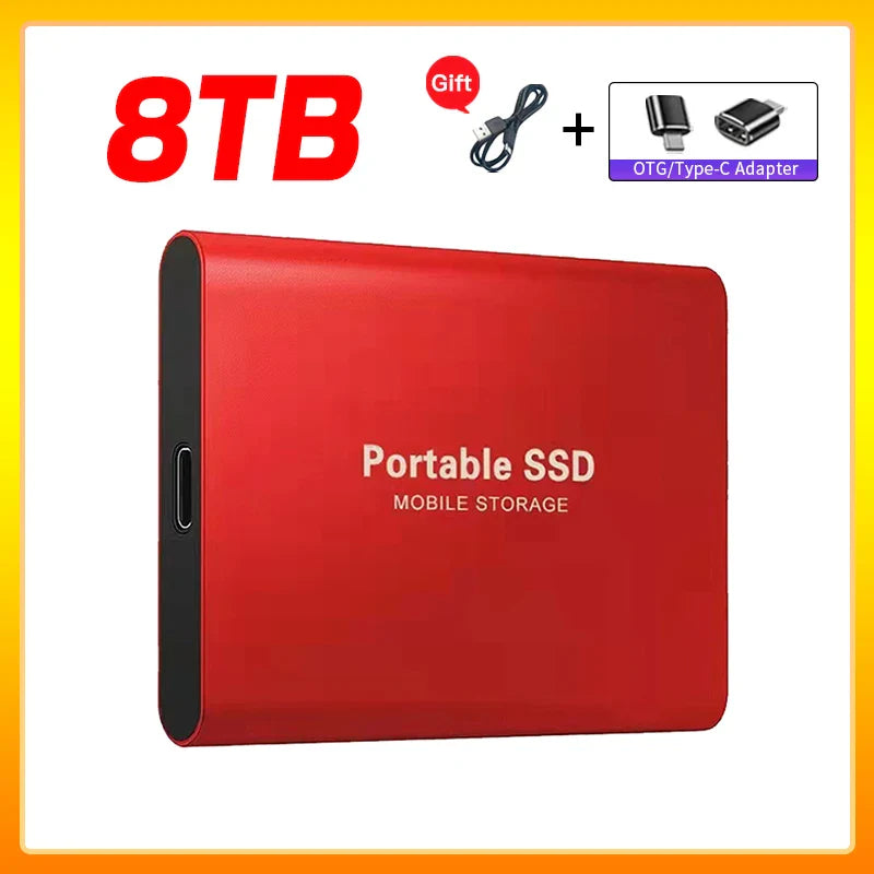 Olvoria | High-Speed External Solid State Drive 1TB Portable External Hard Drive SSD 2TB External Hard Drive SSD Hard Drive For Laptop Mac