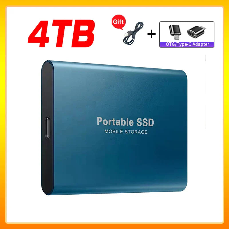 Olvoria | High-Speed External Solid State Drive 1TB Portable External Hard Drive SSD 2TB External Hard Drive SSD Hard Drive For Laptop Mac