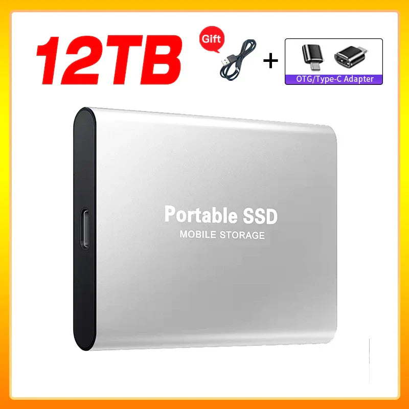Olvoria | High-Speed External Solid State Drive 1TB Portable External Hard Drive SSD 2TB External Hard Drive SSD Hard Drive For Laptop Mac