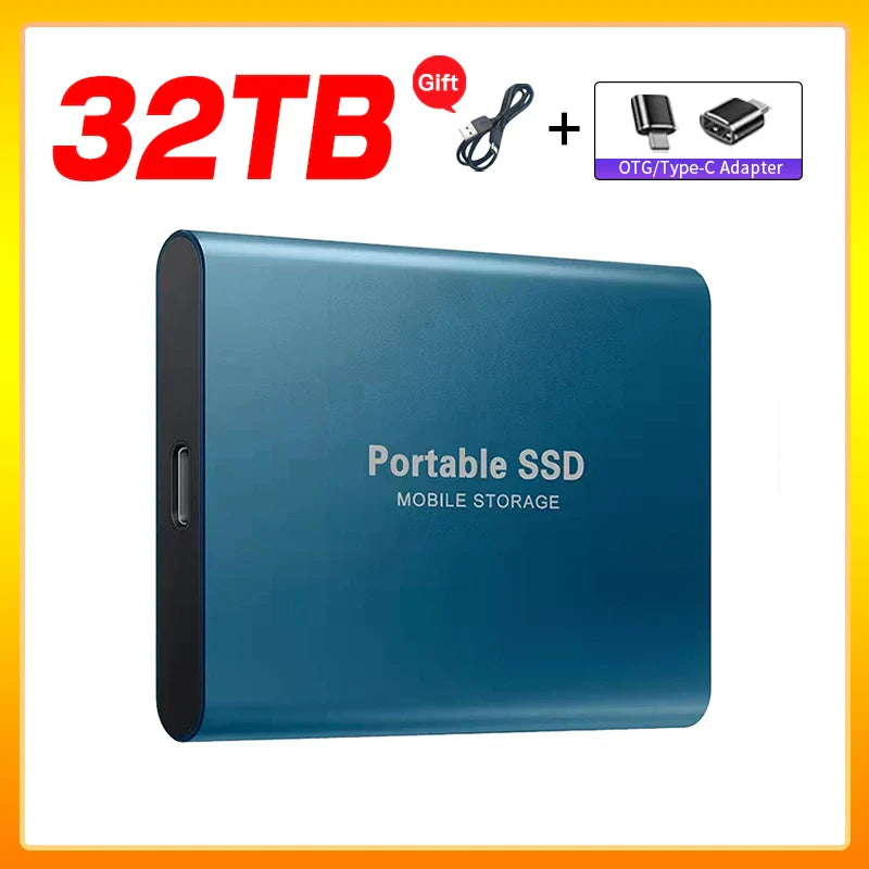 Olvoria | High-Speed External Solid State Drive 1TB Portable External Hard Drive SSD 2TB External Hard Drive SSD Hard Drive For Laptop Mac