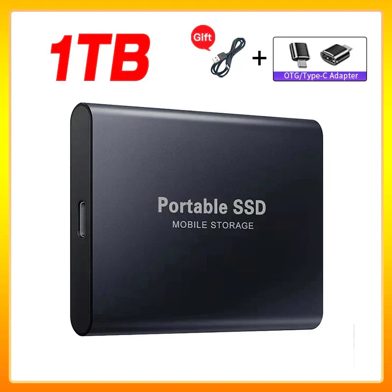Olvoria | High-Speed External Solid State Drive 1TB Portable External Hard Drive SSD 2TB External Hard Drive SSD Hard Drive For Laptop Mac