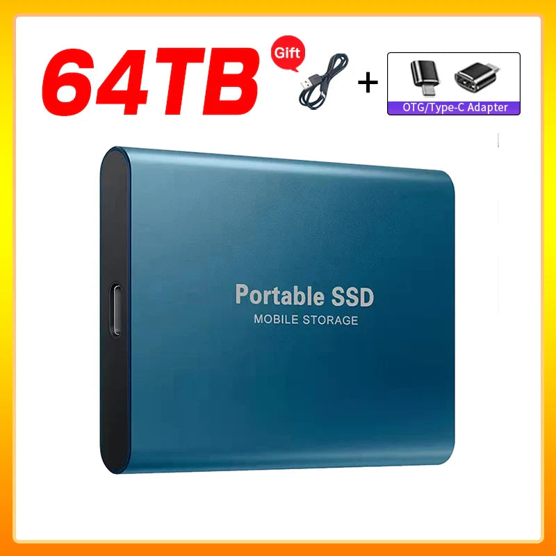 Olvoria | High-Speed External Solid State Drive 1TB Portable External Hard Drive SSD 2TB External Hard Drive SSD Hard Drive For Laptop Mac
