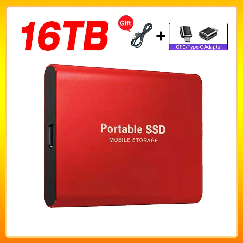 Olvoria | High-Speed External Solid State Drive 1TB Portable External Hard Drive SSD 2TB External Hard Drive SSD Hard Drive For Laptop Mac