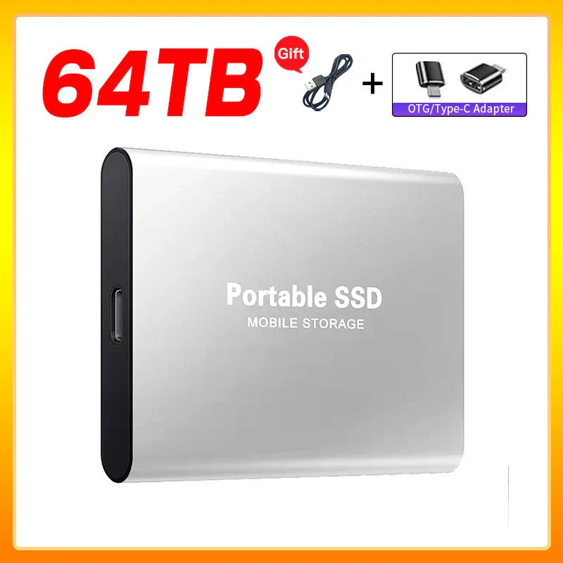 Olvoria | High-Speed External Solid State Drive 1TB Portable External Hard Drive SSD 2TB External Hard Drive SSD Hard Drive For Laptop Mac