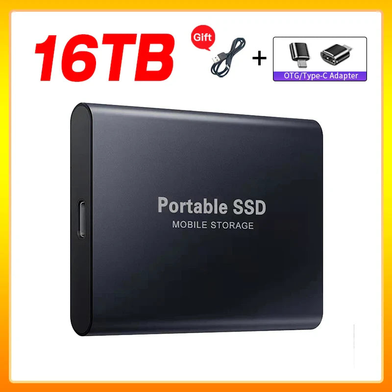 Olvoria | High-Speed External Solid State Drive 1TB Portable External Hard Drive SSD 2TB External Hard Drive SSD Hard Drive For Laptop Mac