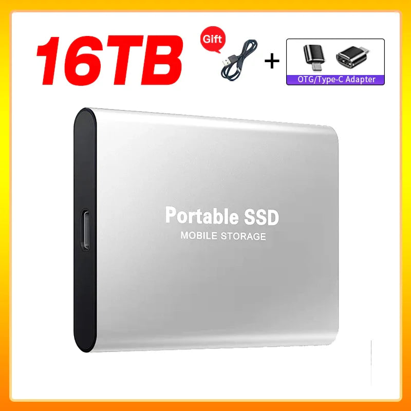 Olvoria | High-Speed External Solid State Drive 1TB Portable External Hard Drive SSD 2TB External Hard Drive SSD Hard Drive For Laptop Mac
