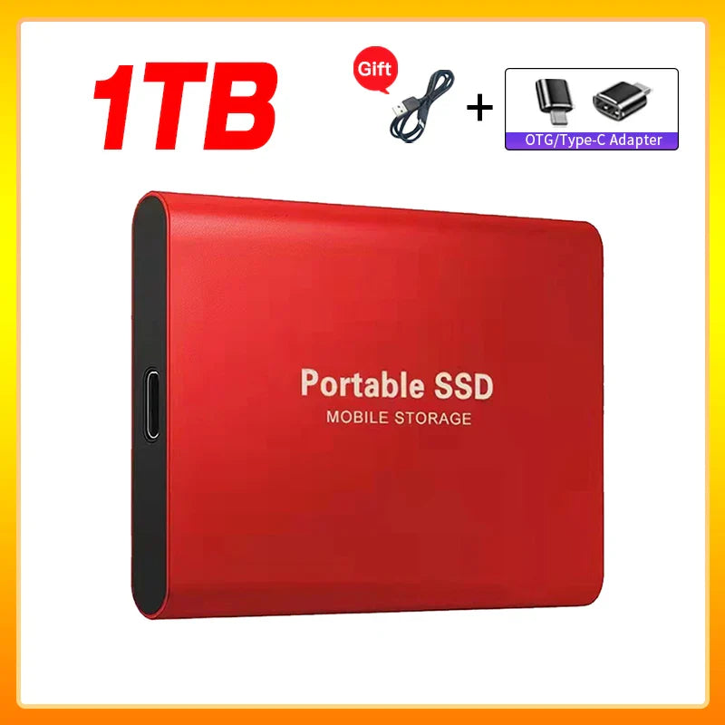 Olvoria | High-Speed External Solid State Drive 1TB Portable External Hard Drive SSD 2TB External Hard Drive SSD Hard Drive For Laptop Mac