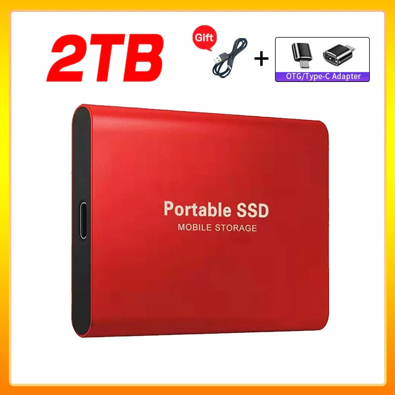 Olvoria | High-Speed External Solid State Drive 1TB Portable External Hard Drive SSD 2TB External Hard Drive SSD Hard Drive For Laptop Mac