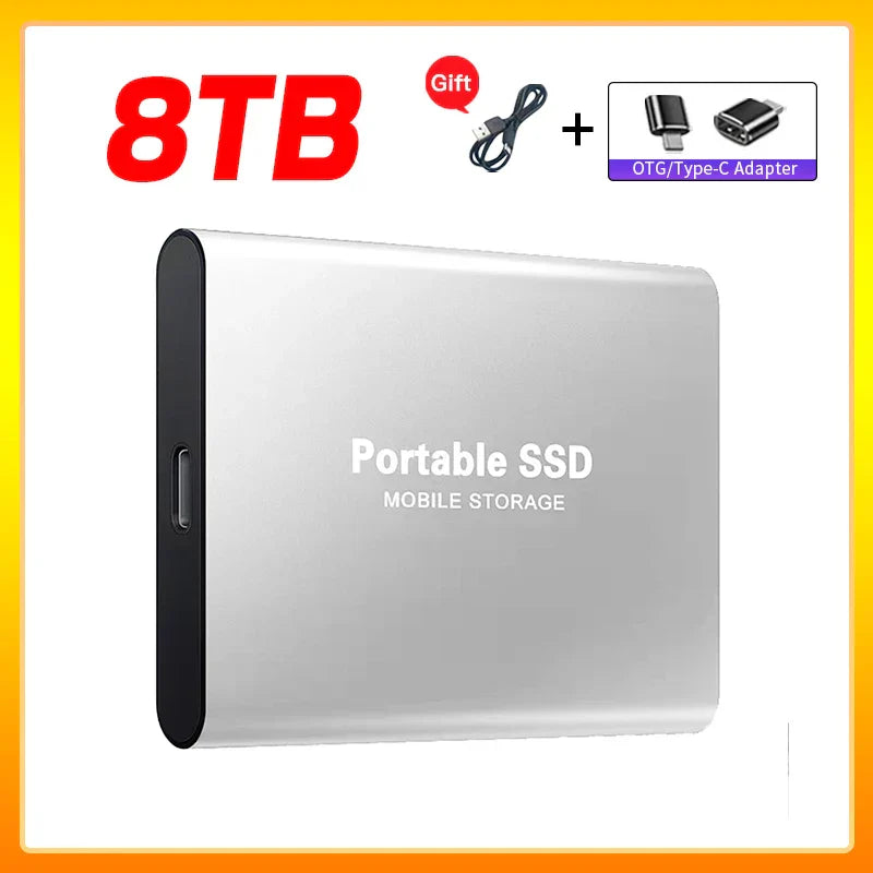 Olvoria | High-Speed External Solid State Drive 1TB Portable External Hard Drive SSD 2TB External Hard Drive SSD Hard Drive For Laptop Mac