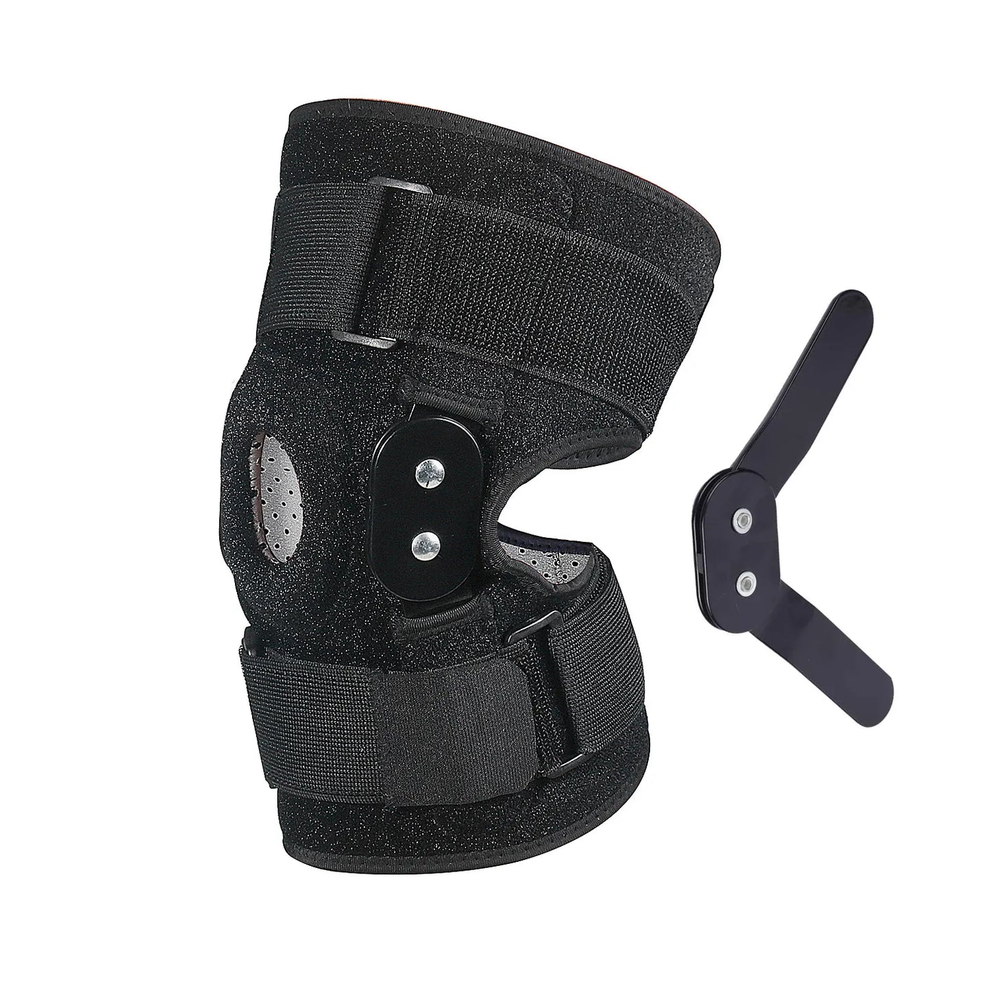 Olvoria | Hinged Knee Brace Adjustable Support with Hinges