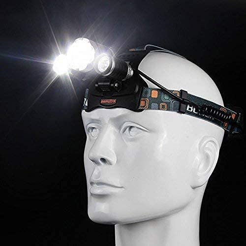 Olvoria | Hqdz-Td 20000 Lumen Rechargeable Headlamp - Waterproof, Adjustable Light for Outdoors, Hunting, Camping