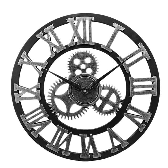 Olvoria | Industrial Wall Clock | Vintage Mechanical Design