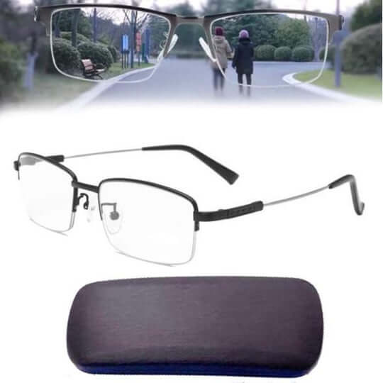 Olvoria | Intelligent Progressive Glasses | ARNO Lens Technology | Photochromic Adjustment | Blue Light Filter & UV400 | Anti-Reflective Coating | Multifocal