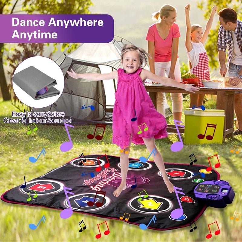 Olvoria | Interactive Dance Mat with 5 Levels of Fun and Challenges for Kids