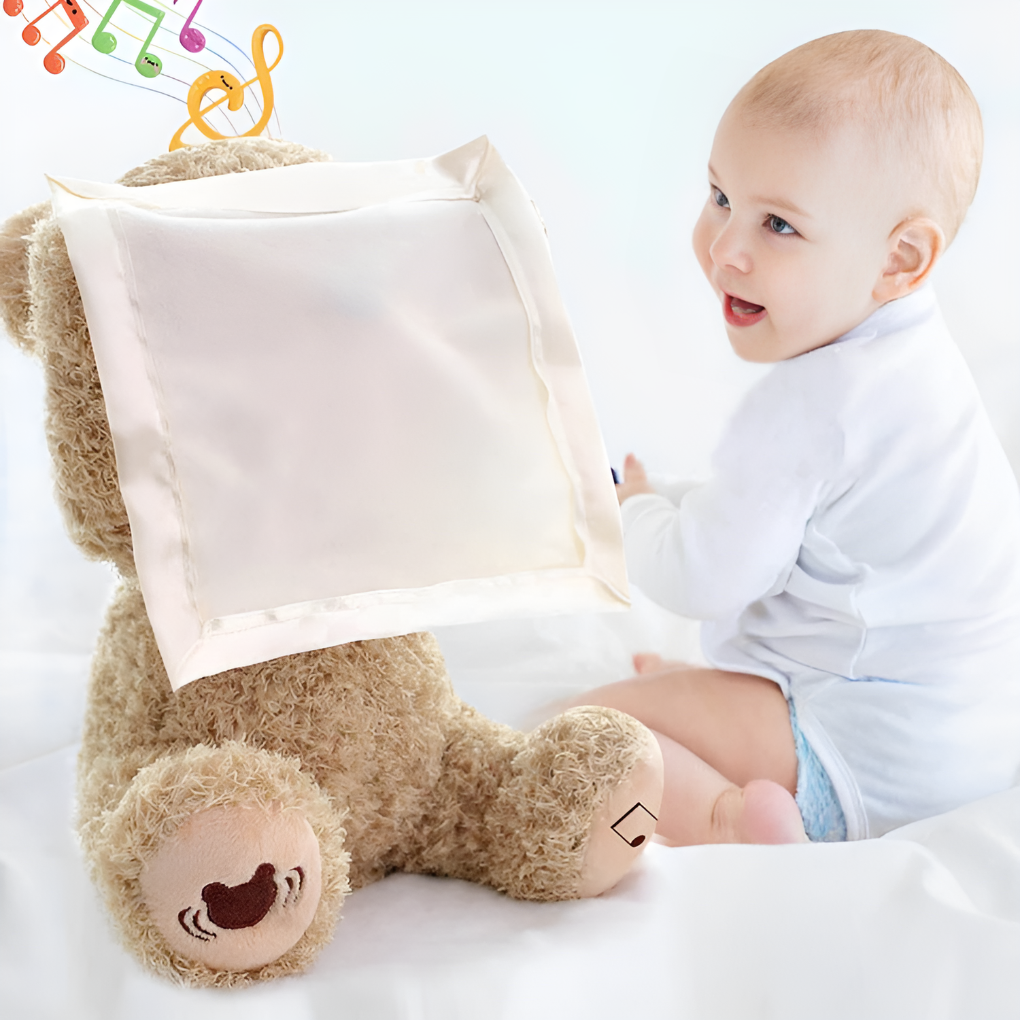 Olvoria | Interactive Peek-A-Boo Teddy Bear Plush Toy