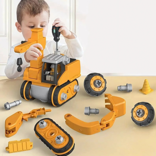 Olvoria | Kids Construction Vehicle Build & Play Set