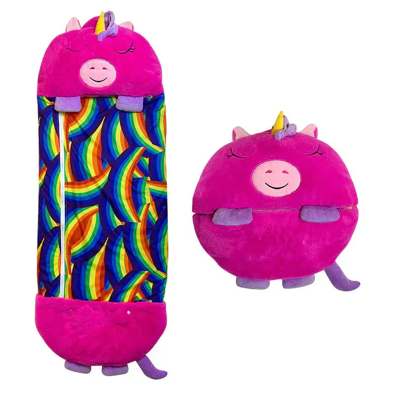 Olvoria | Kids' Sleeping Bag and Plush Toy - Fun Animal Design