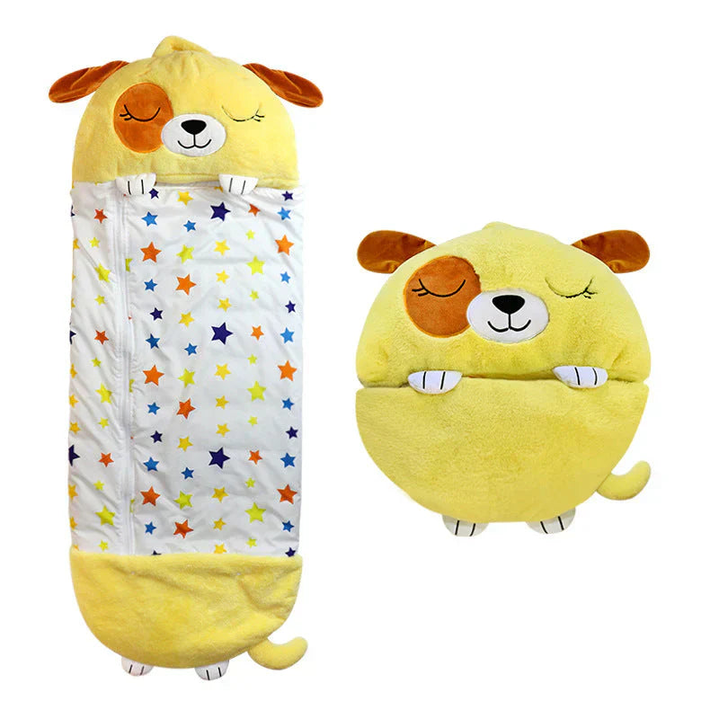 Olvoria | Kids' Sleeping Bag and Plush Toy - Fun Animal Design
