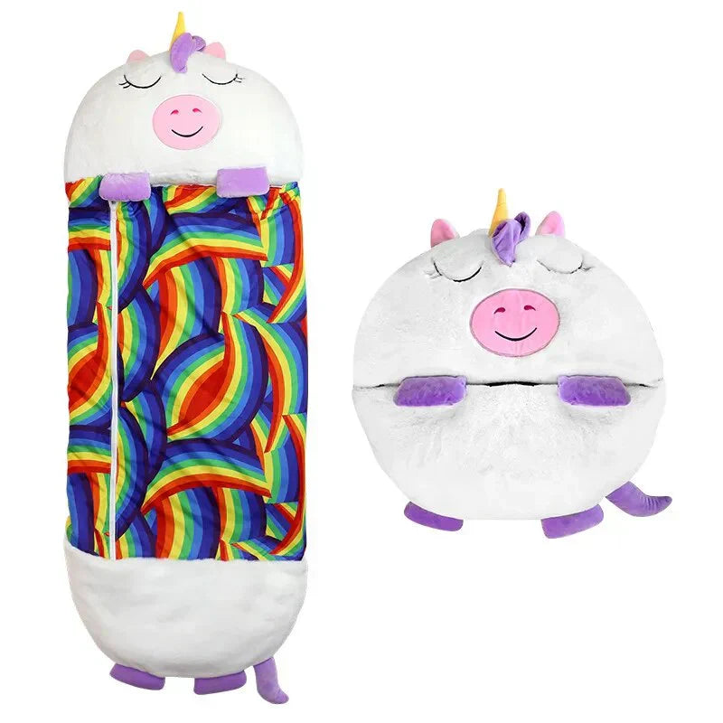 Olvoria | Kids' Sleeping Bag and Plush Toy - Fun Animal Design