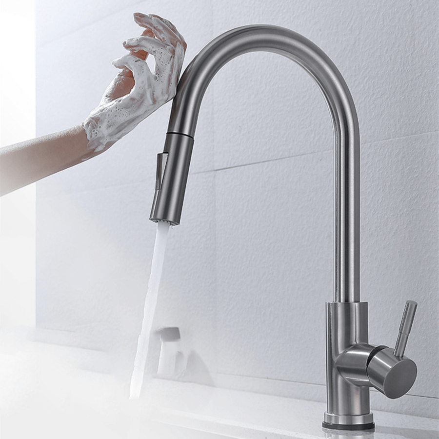 Olvoria | Kitchen Faucet with Motion Sensor and Pull-Down Spray Head