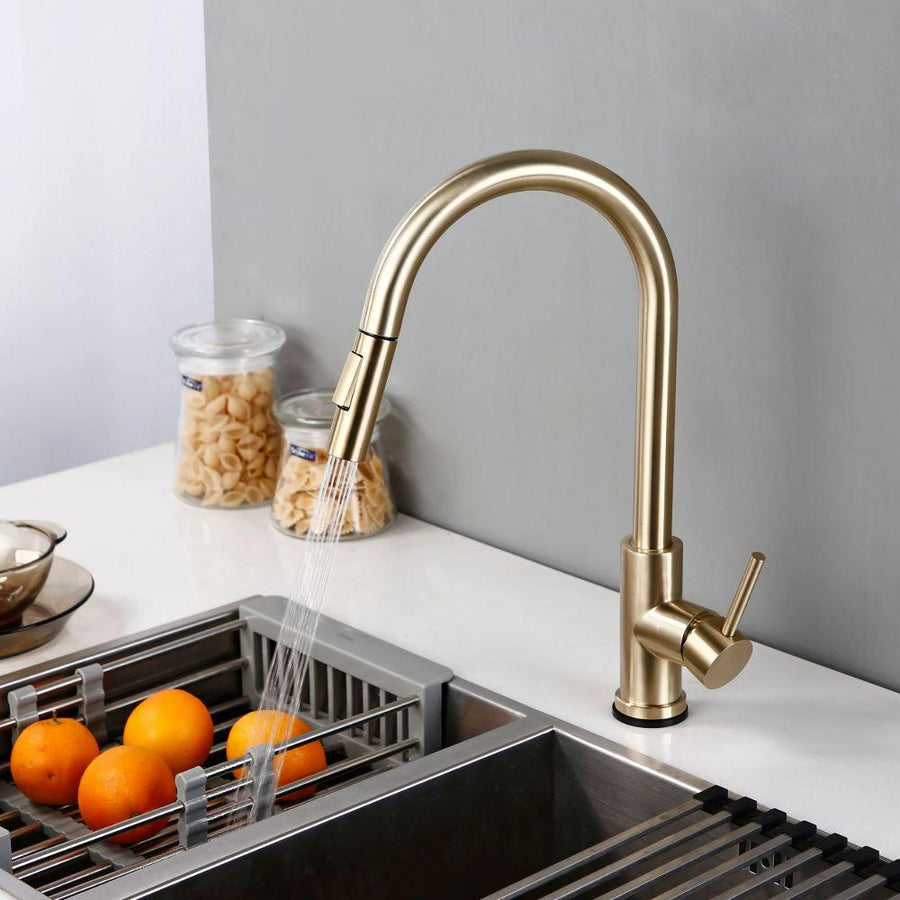 Olvoria | Kitchen Faucet with Motion Sensor and Pull-Down Spray Head