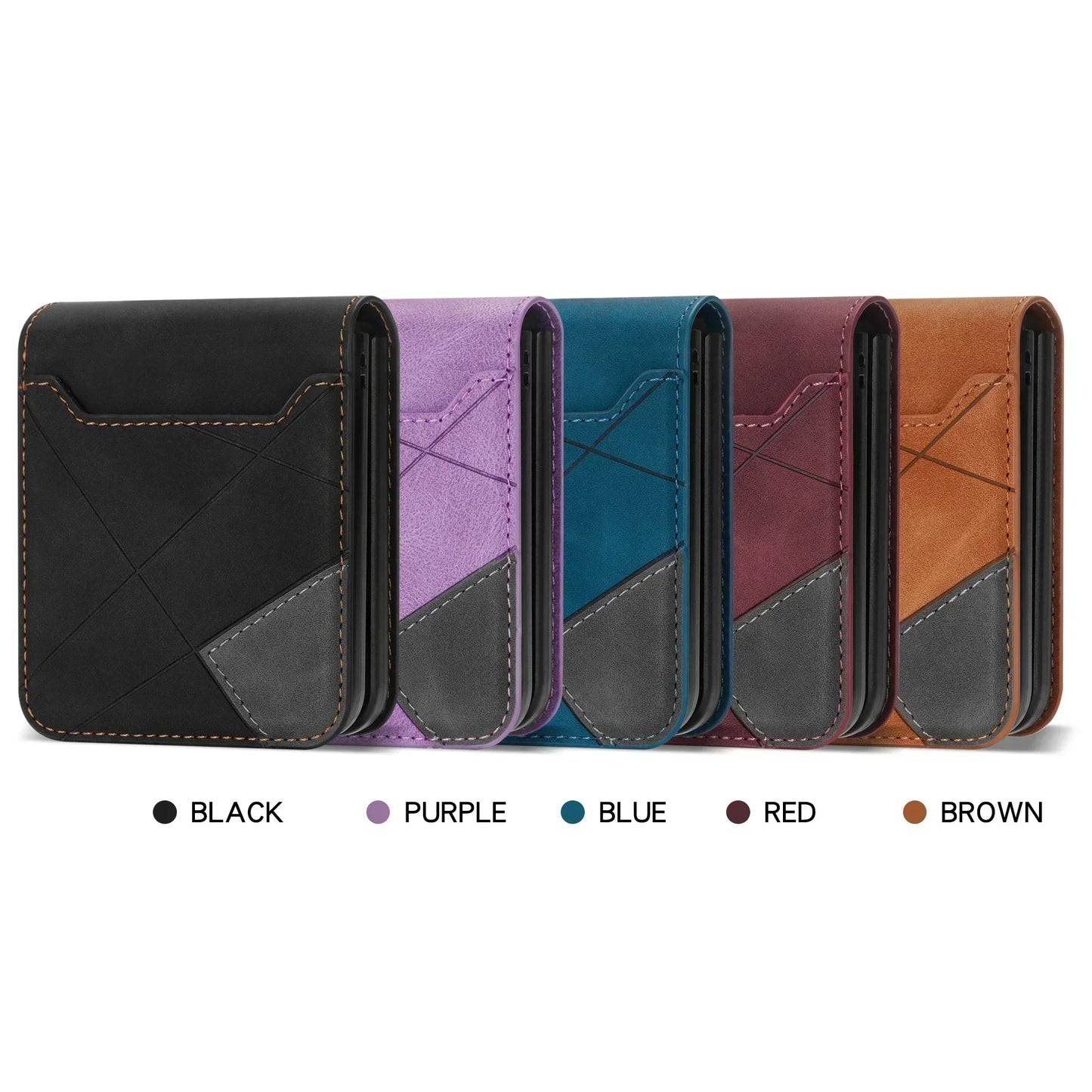 Olvoria | Leather Wallet Case for Samsung Galaxy Z Flip Series