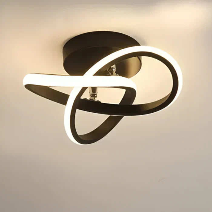 Olvoria | LED Ceiling Lamp Double Ring Design Energy Efficient Warm White