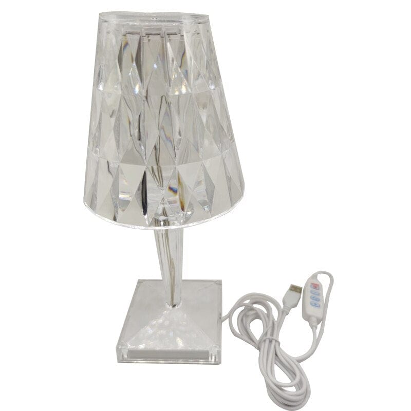 Olvoria | LED Crystal Table Lamp | Elegant Diamond Design