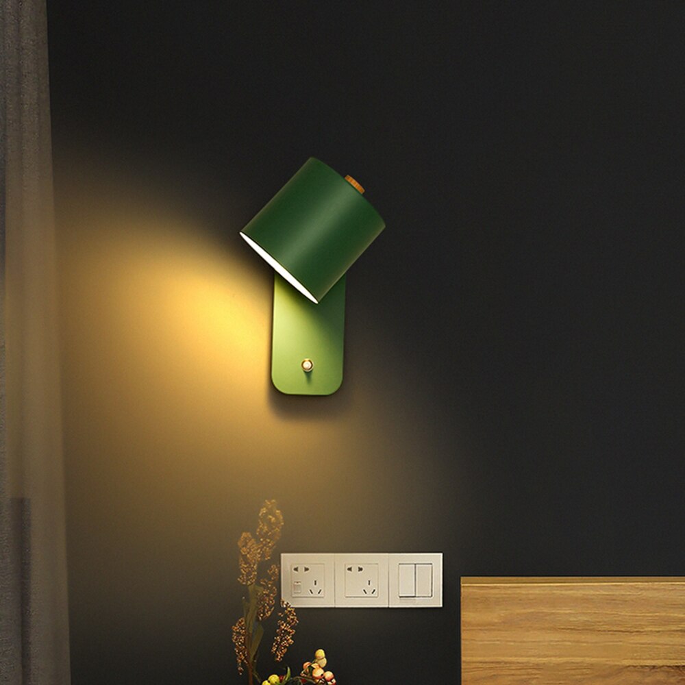 Olvoria | LED Wall Light with Switch | Modern Metal Design