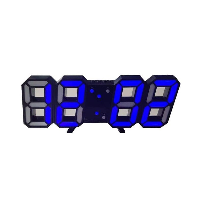 Olvoria | LumiSync 3D LED Wall Clock – Modern Digital Clock with Dimmable Lighting