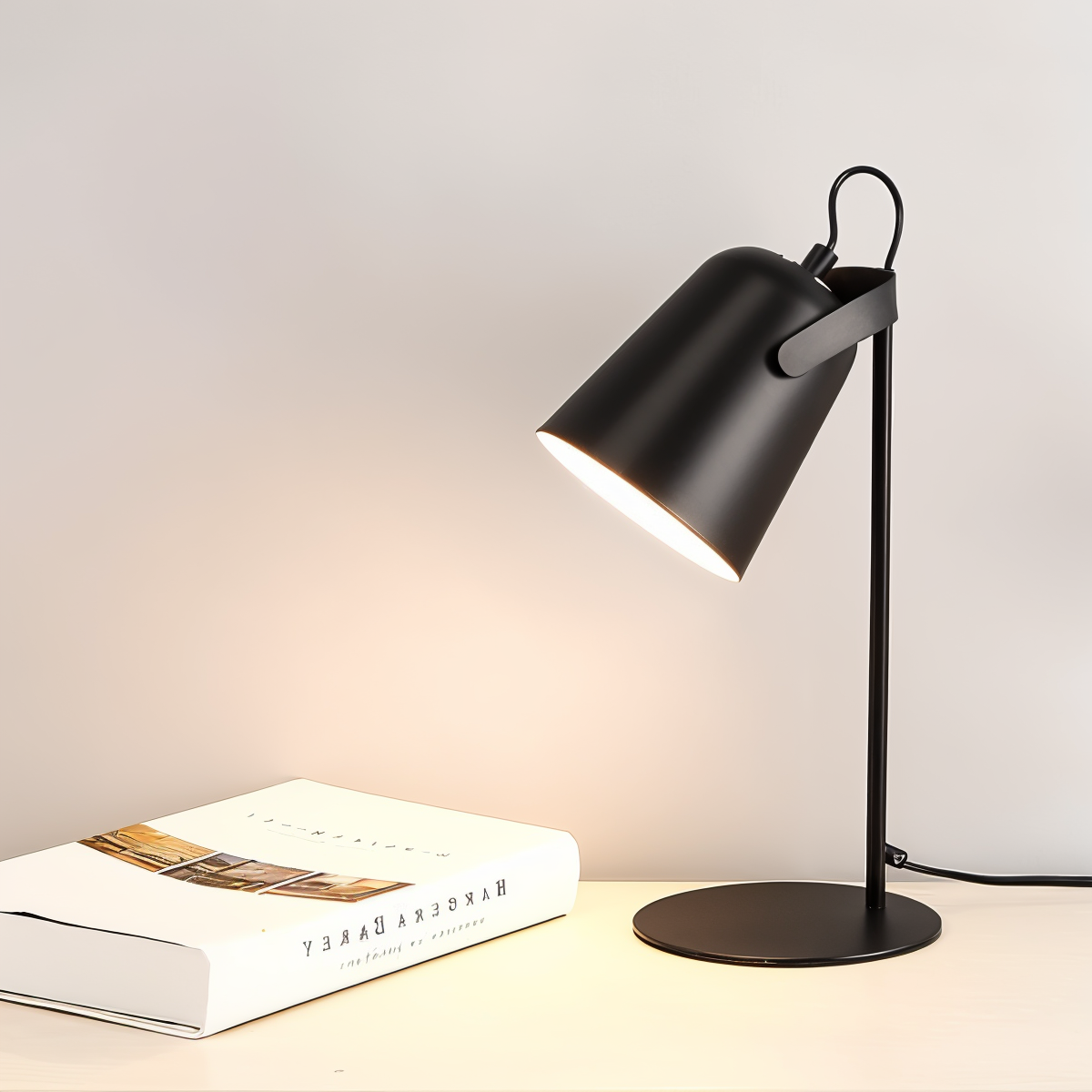 Olvoria | Macaron Table Lamp - Nordic Yellow Desk Lamp - Adjustable Lamp