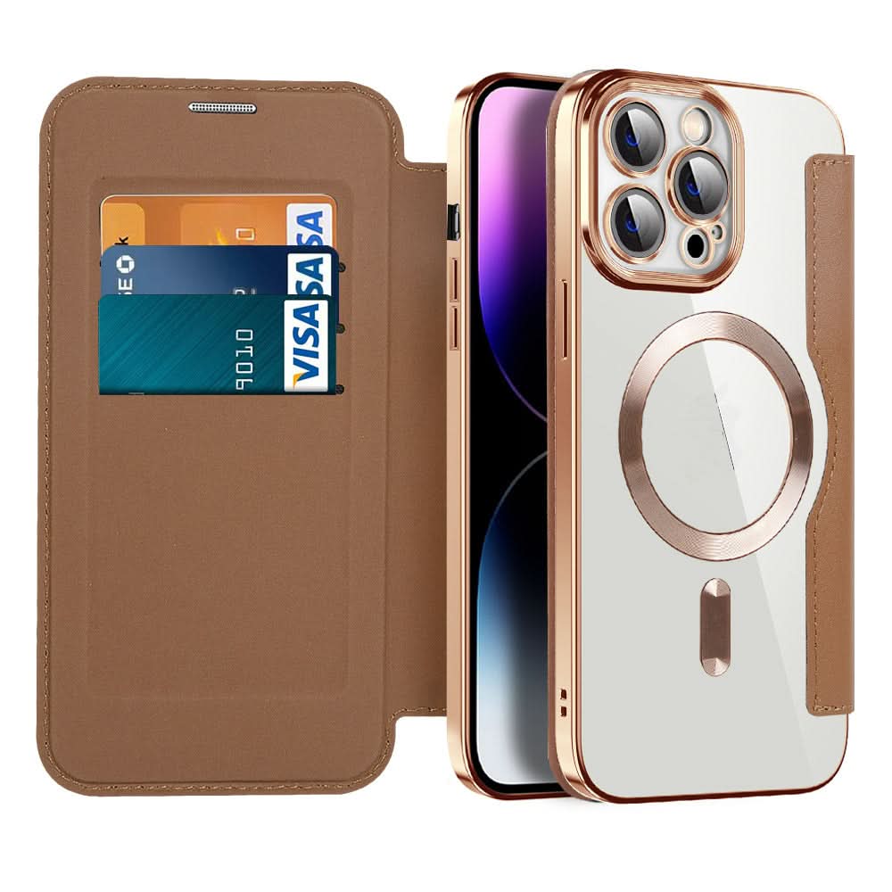 Olvoria | Magnetic Leather Flip Case iPhone 11–14 Series