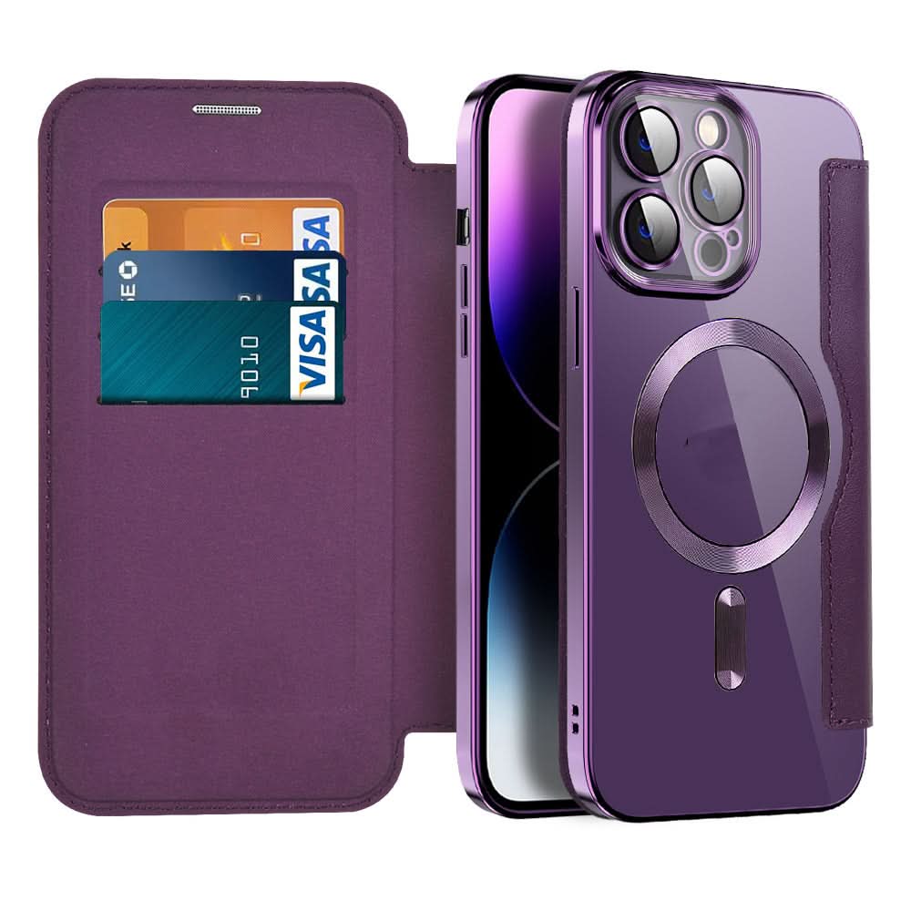 Olvoria | Magnetic Leather Flip Case iPhone 11–14 Series
