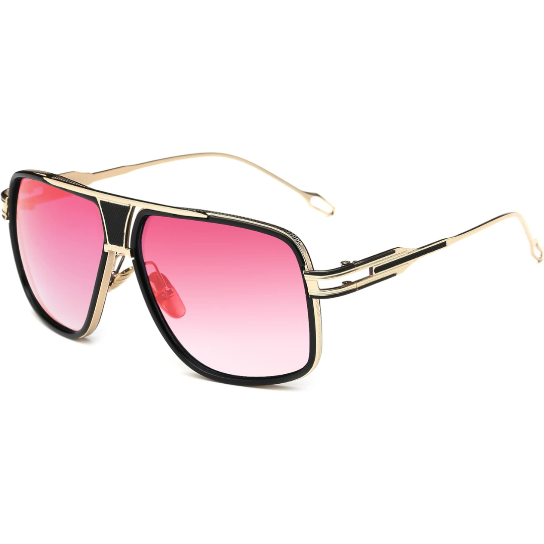 Olvoria | Men’s Aviator Sunglasses with Alloy Frame and UV Protection